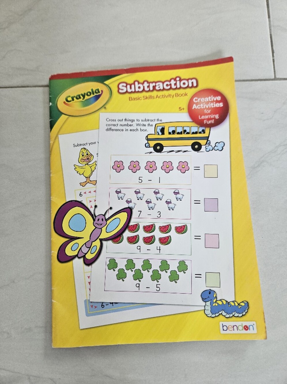 Crayola Subtraction Activity Book - Yellow